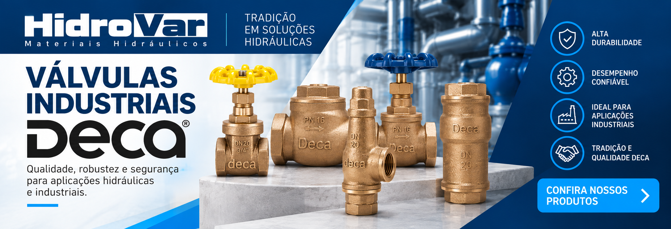 Hidrovar Valvulas Deca Industrial 