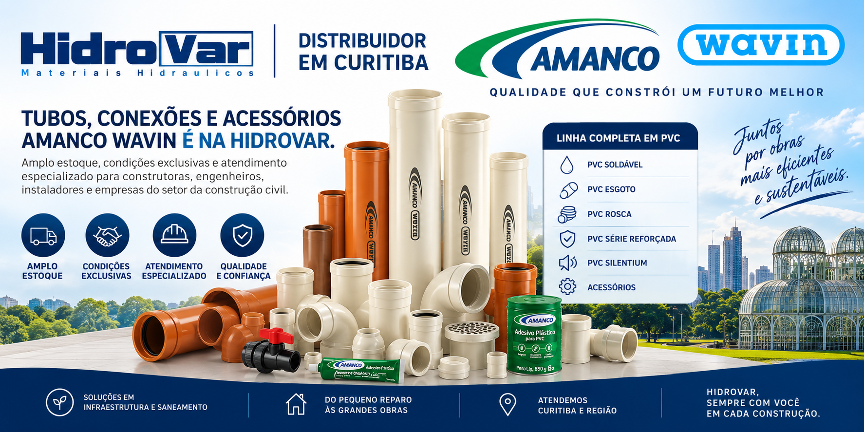 Hidrovar Distribuidor Amanco Wavin Curitiba 