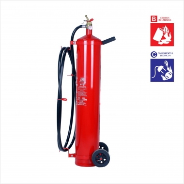 Extintor com  carga em pó ABC ou BC - P20