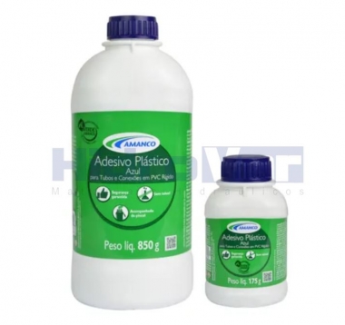 Adesivo Plástico Azul PVC
