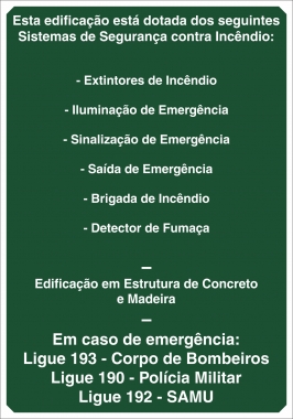 Placas Mensagem M1 Informações Gerais