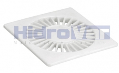 Grelha Quadrada Radial Branca
