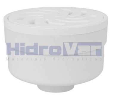 Ralo Seco Cilíndrico Grelha Branco