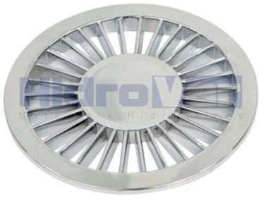 Grelha Redonda Radial Cromada