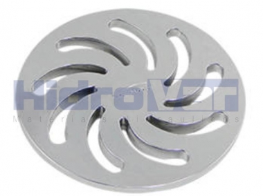 Grelha Redonda Vórtice Cromada