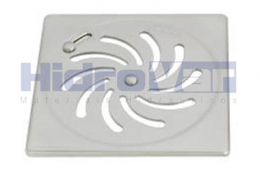 Grelha Quadrada Abre e Fecha Vórtice Inox