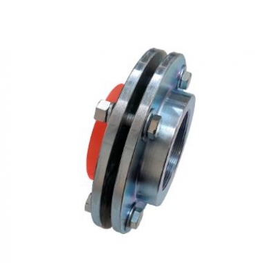 União Mista com Flange RF PPR Vermelho