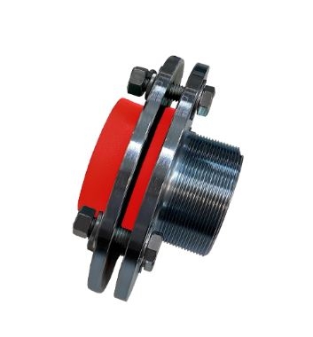 União Mista com Flange RM PPR Vermelho