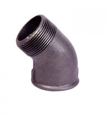 Cotovelo MF 45° NPT Aço Preto CL 10