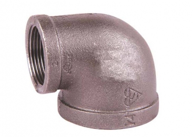 Cotovelo 90° Redução NPT Aço Preto CL 10