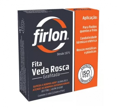 Fita Veda Rosca Grafitado Firlon