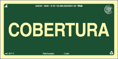 Placas Fotoluminescentes Pavimentos S17 - Cobertura