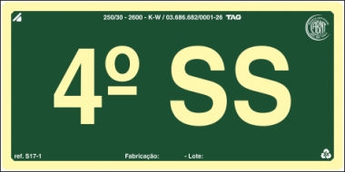 Placas Fotoluminescentes Pavimentos S17 - Sub Solo 4