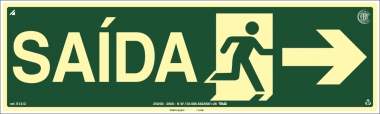 Placas Fotoluminescentes  Rota de Fuga S13