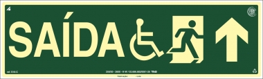 Placas Fotoluminescentes  Rota de Fuga S15