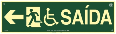 Placas Fotoluminescentes  Rota de Fuga S16