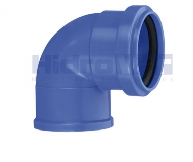 Joelho 90 º Azul com Anel de Vedação
