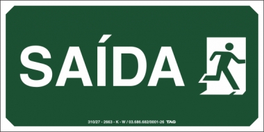 Placas Fotoluminescentes Rota de Fuga S14