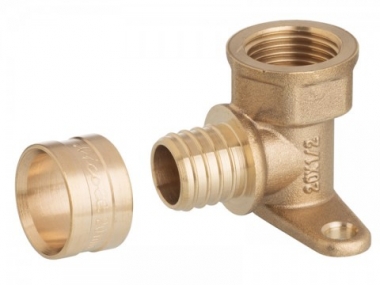 Joelho 90 com Base Fixa Rosca Longa