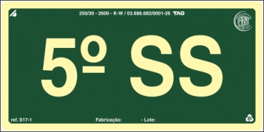 Placas Fotoluminescentes Pavimentos S17 - Sub Solo 5