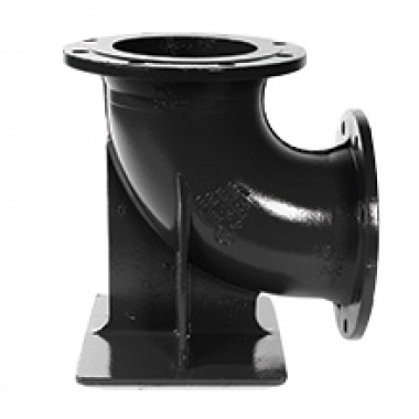 Curva 90 com Flange e Pé