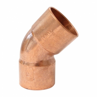 CURVA COBRE LISO 45°