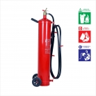 Extintor com  carga em pó ABC ou BC - P20