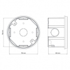 ELETRODUTO CAIXA DE LUZ OCTOGONAL 3X3 FLEX